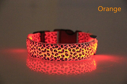 leopard print collar