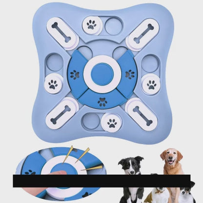 Introducing Brain Games for Pets: Slow Feeder Interactive Training! Engage your smart dog while reducing boredom, anxiety, and destructive behavior with this innovative product. Complete with a sounding device to attract their attention, these brain games enhance your bond through interactive playtime. Crafted from non-toxic materials for durability and easy cleaning, it also helps regulate eating speed and promote healthy habits. Say goodbye to restless pets and hello to endless fun! Get yours now and give