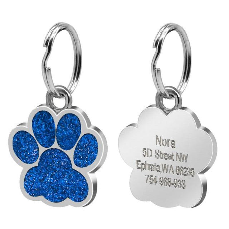 Paw Shape Dog ID Tag