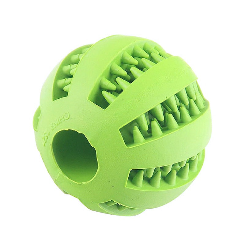 Tooth cleaning rubber ball 