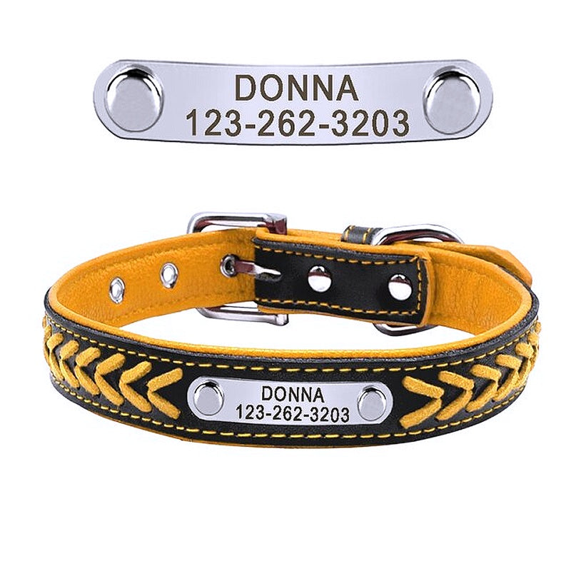 Unique leather dog collars 