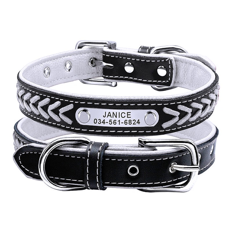 Unique leather dog collars 