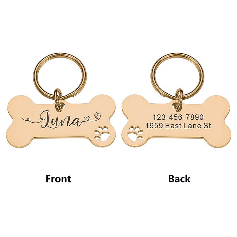 Personalized Pet Dog Tags