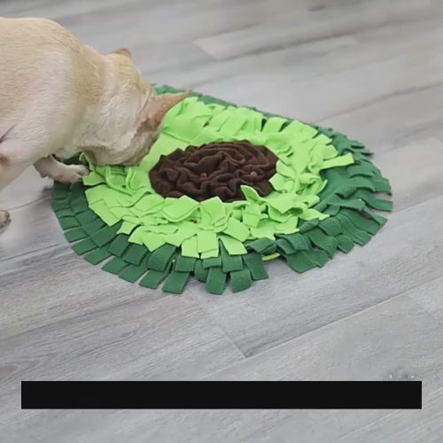 Enhance your pets intelligence with the Snuffle Mat for Slowing Feeding! This innovative product is perfect for dogs who love to snuffle and explore. Simply place their favorite snacks on the mat corners, and watch as they engage in a challenging yet rewarding activity. Not only does it provide mental stimulation, but it also doubles as a training tool, fostering a stronger bond between you and your furry friend. Made from soft, non-toxic material thats easy to wash, this mat comes in four vibrant colors to