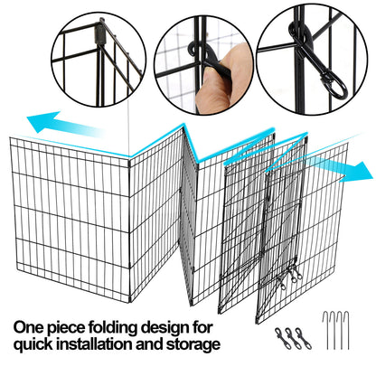 Dog Foldable Playpen Gate