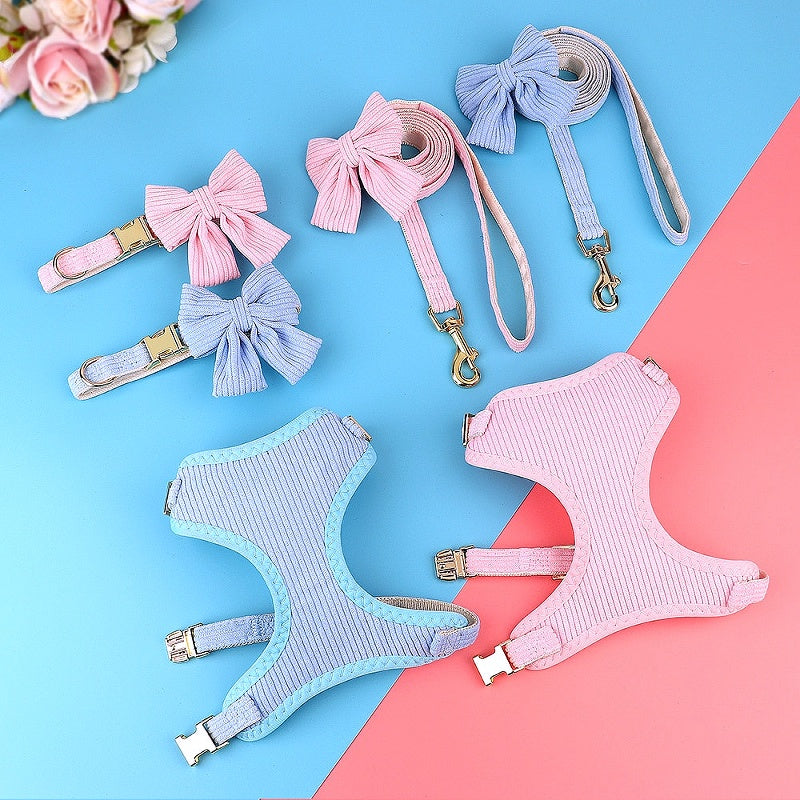 Stylish pink pet accessories 