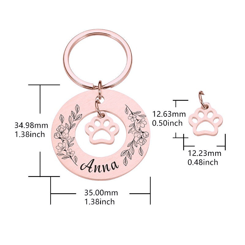 Engraved anti-lost pendant for kittens and dogs