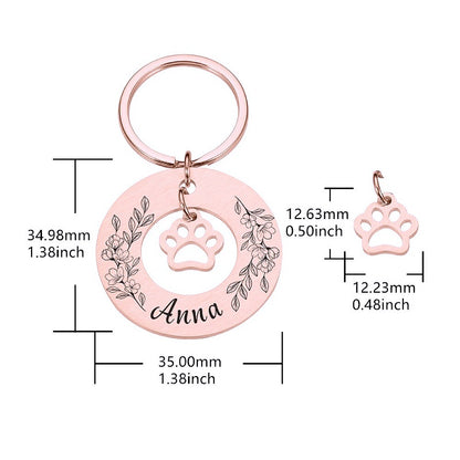 Engraved anti-lost pendant for kittens and dogs