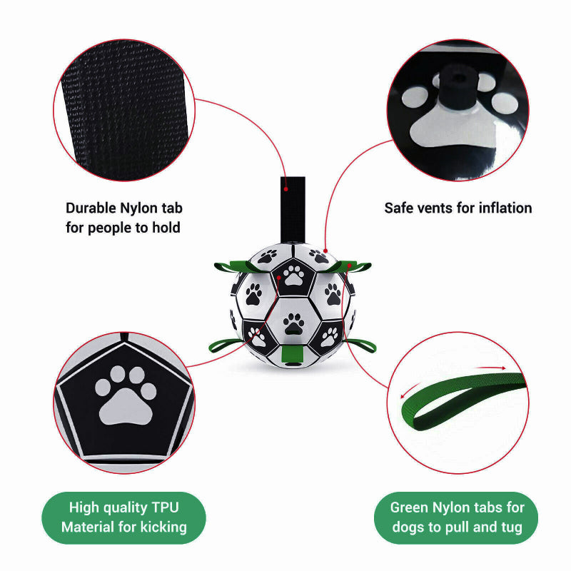 Dog Interactive Soccer Ball with Grab Tabs