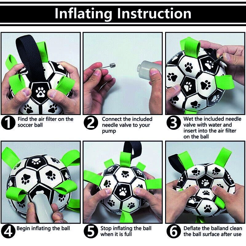 Dog Interactive Soccer Ball with Grab Tabs