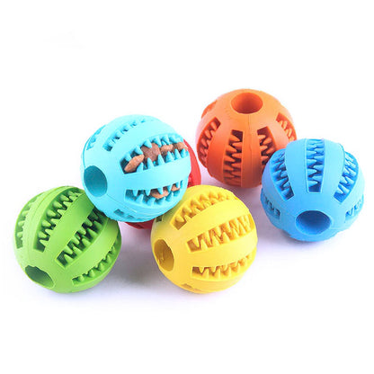 Tooth cleaning rubber ball 
