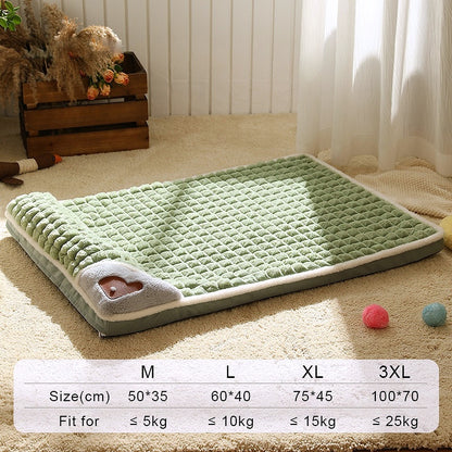 Plaid bed for small, medium, and large dogs 