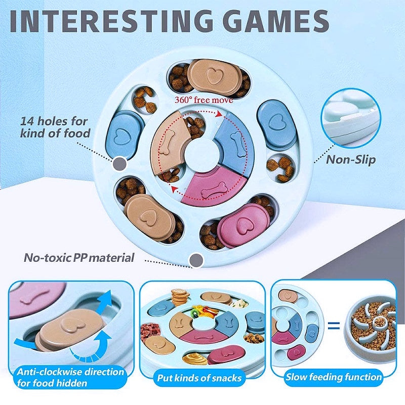Interactive feeding toy for pets 