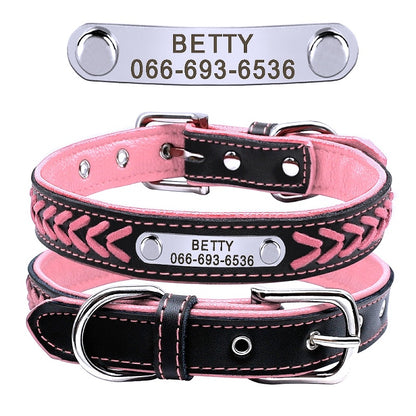 Personalized engraving on collar tags 