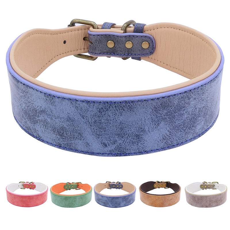 Customizable leather dog collars 