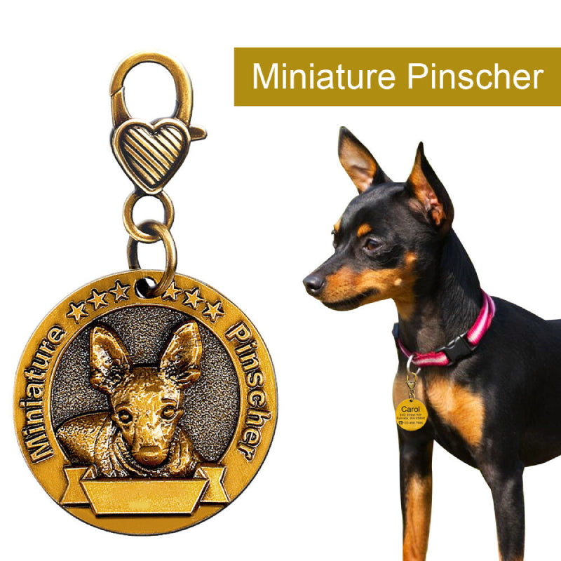 Personalized Gold 3D Dog Tags