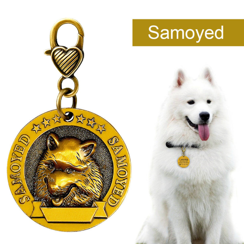 Personalized Gold 3D Dog Tags