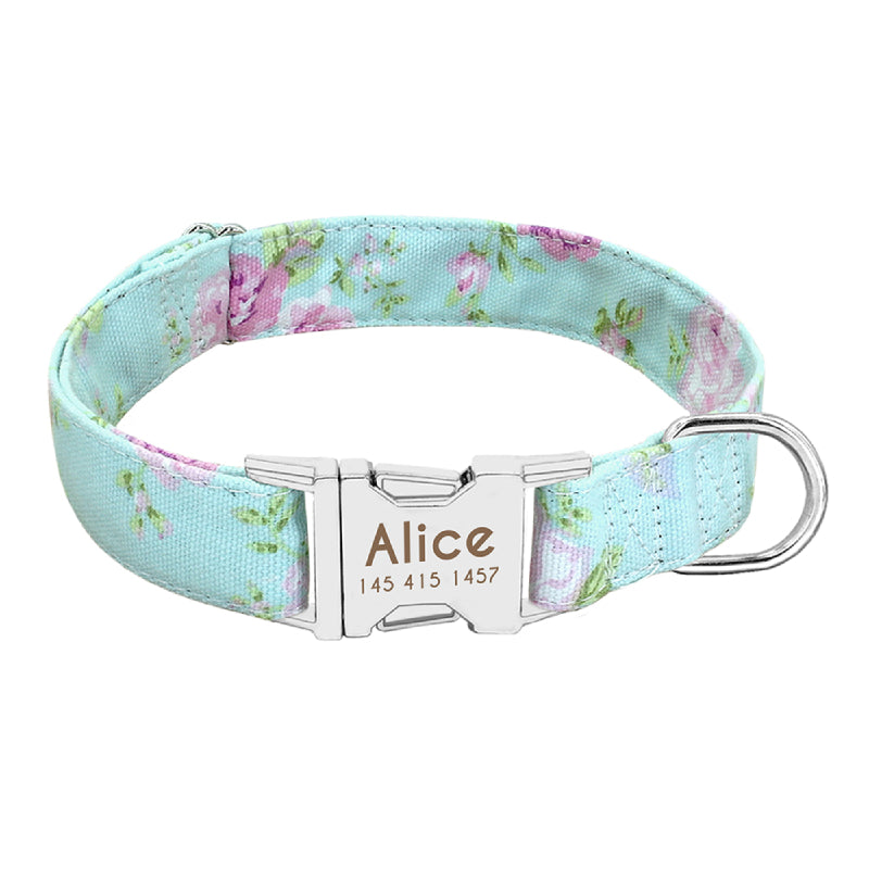 Personalized Nylon Dog Collar