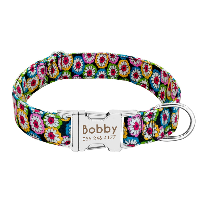 Personalized Nylon Dog Collar