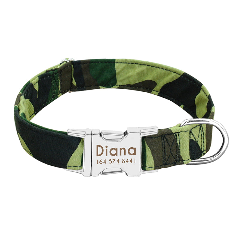 Personalized Nylon Dog Collar