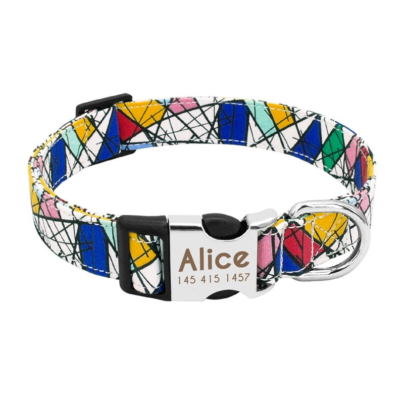 Personalized Nylon Dog Collar