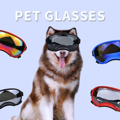 Adjustable strap pet glasses