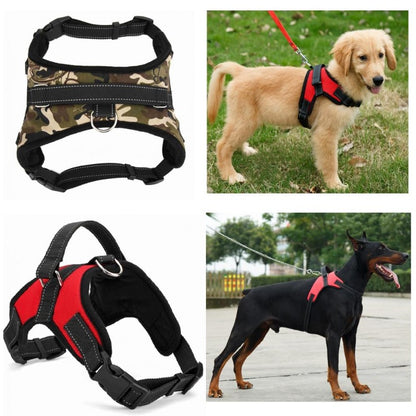 Small medium large no pull dog chest pet harness and strap vest