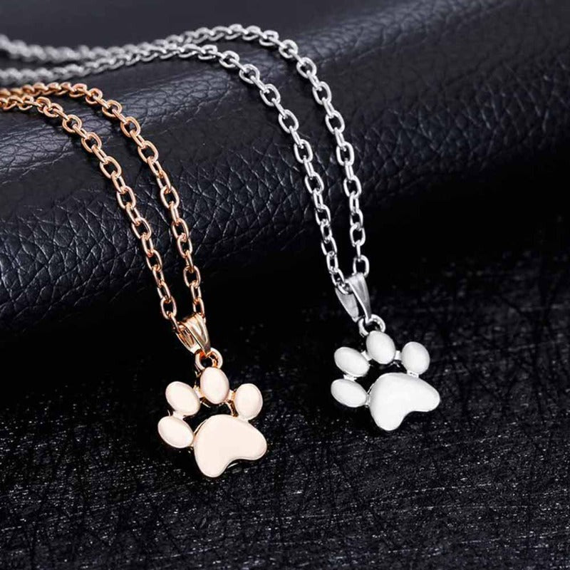 Dog Paw Print Necklace