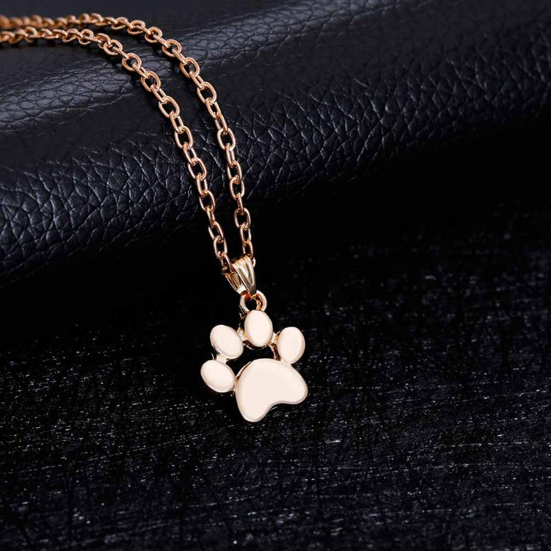 Dog Paw Print Necklace