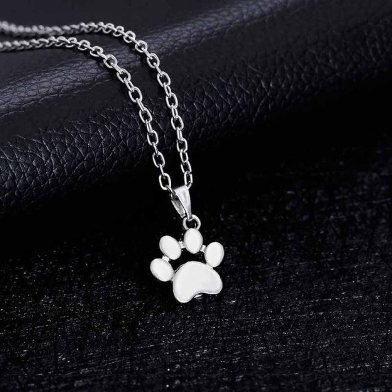 Dog Paw Print Necklace