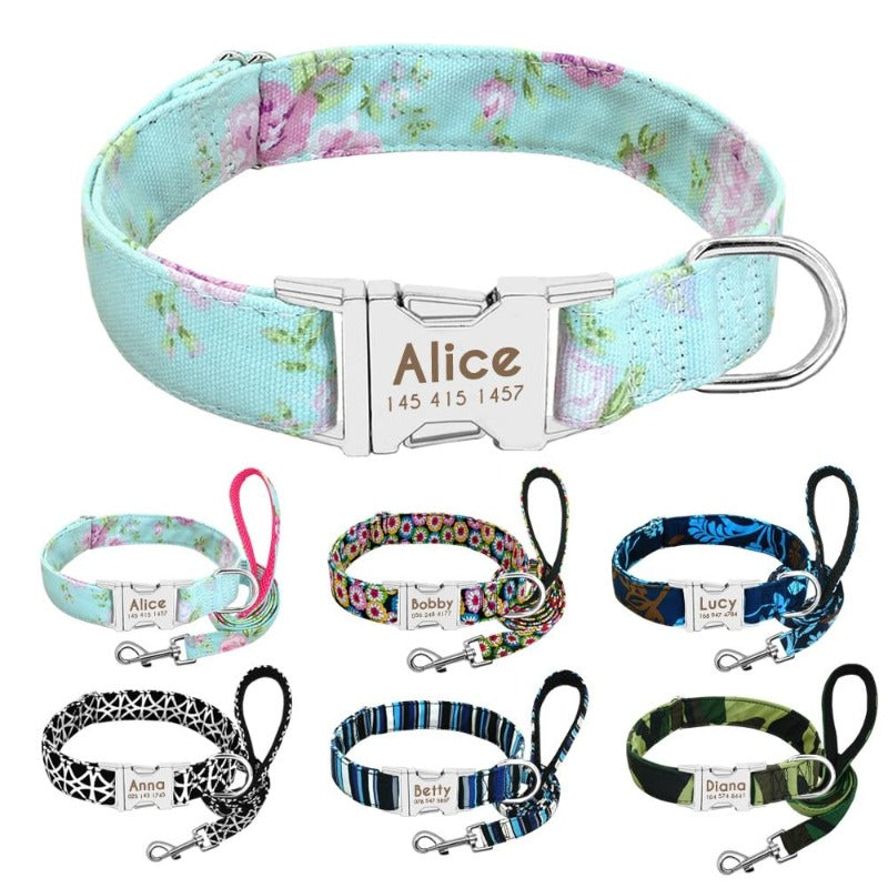 Personalized Nylon Dog Collar